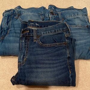 Old Navy Men's Dark and Light Blue Slim Jeans